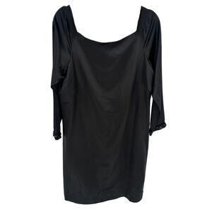 Laundry By Design Black Silk Embellished Dress Knee Length Party Cocktail 12